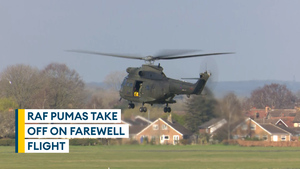 Pumas make final flypasts before retiring after 54 years