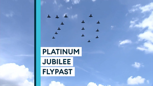 Tri-service flypast to mark Queen's Platinum Jubilee