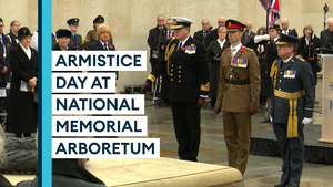 'We will remember them': Remembrance service held at National Memorial Arboretum