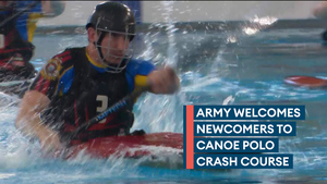 Troops take to the water in Army canoe polo crash course