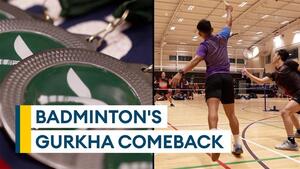 Why is badminton exploding in popularity within the Brigade of Gurkhas?