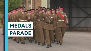 1st Battalion Scots Guards Awarded Medals For Work In Middle East