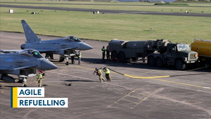 Hot pit refuelling drills get Typhoons back in the air quickly