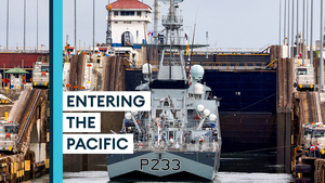 HMS Spey And HMS Tamar Arrive In The Pacific