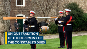 Royal Marines deliver barrel of port in historic Tower of London Ceremony