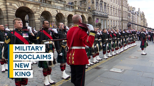Military take part in proclamation of King Charles across the UK