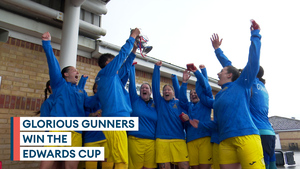 Royal Artillery women return to top flight football with Edwards Cup win