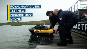 Defender-Viper: Testing new minehunting drone helping Navy to safeguard Strait of Hormuz