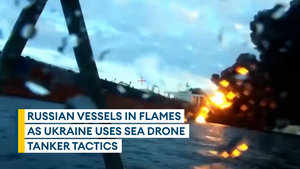 Ukrainian Sea Baby drones hammer Russian oil tankers