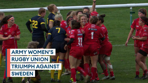 Dream debut for Sapper Lauren Brooks sees Army rugby defeat Sweden