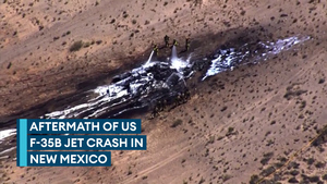 F-35 crashes in New Mexico hillside