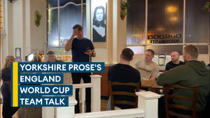 Rugby League World Cup: Royal Navy captain 'Yorkshire Prose' gives England a rousing pep talk