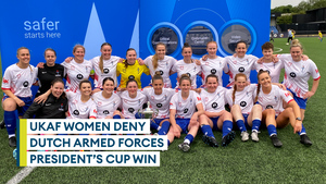 UKAF women defeat Dutch to win President's Cup