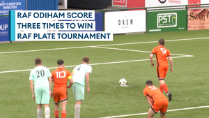 RAF Odiham score three times to win RAF Plate final