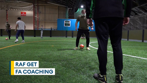 RAF personnel get talking thanks to England disability football's best