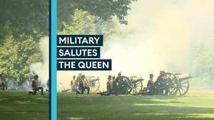 Platinum Jubilee: Military gun salutes take place across the world