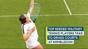 Army and RAF win Inter Service Tennis titles on famous grass courts at Wimbledon
