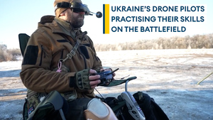 Wounded Ukrainians carry on serving - as drone pilots