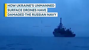 Ukrainian Naval drones are a danger to Russian naval assets, says expert