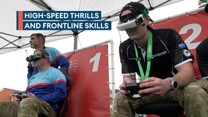 High-speed thrills to frontline skills as drone racing takes off at Sandhurst