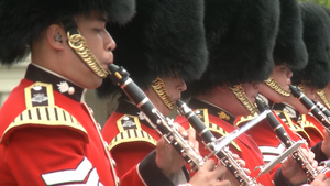 Bands Of The Household Division Prepare For Performance At Horse Guards Parade