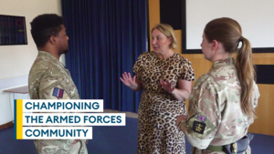 Armed Forces Commissioner reaffirms commitment to forces community on Cyprus visit