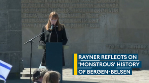Angela Rayner marks 80 years since liberation of Bergen-Belsen
