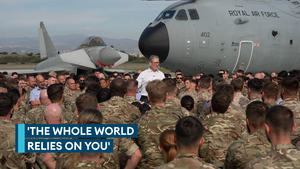 PM thanks personnel for service in 'volatile' Middle East