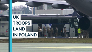British troops land in Poland as Russia tensions continue