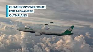 F-16s welcome home Taiwan's triumphant Olympians