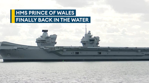 HMS Prince of Wales heads out to sea ready to take on her operational programme