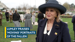 Joanna Lumley praises veteran artist's Gurkha portraits