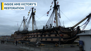 Inside world-famous HMS Victory's massive restoration project