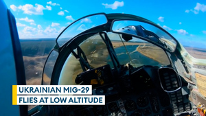 Take a look a Ukrainian low flying MiG-29 from the cockpit