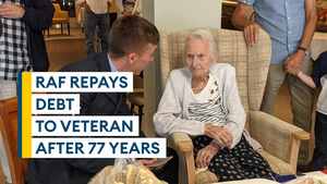 RAF repays debt of five shillings to Second World War veteran after 77 years