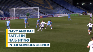 Navy draw against the RAF in nail-biting Inter Services opener