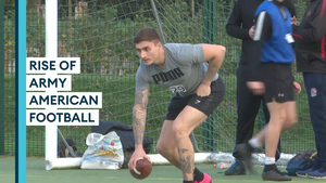 Soldiers flock to American Football trials at DMS Whittington
