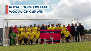 Royal Engineers win the Woolwich Cup to complete league and cup double