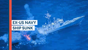 Missiles destroy decommissioned US Navy ship during sinking exercise