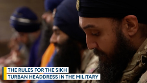 How Sikh soldiers wear the turban in the military