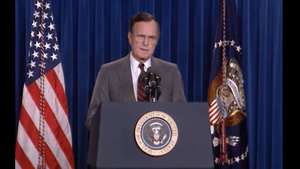 President George HW Bush: 'Say A Prayer For All The Coalition Forces'