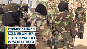 Female former Afghan soldier's agonising wait to escape Taliban