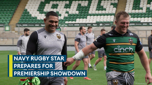 Navy rugby star Sam Matavesi prepares for Premiership final