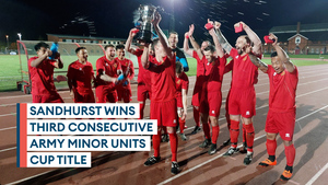 Royal Military Academy Sandhurst wins third successive Army Minor Unit Cup