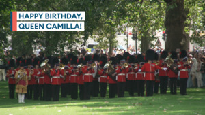 Band of the Coldstream Guards mark Queen Camilla's birthday with London performance