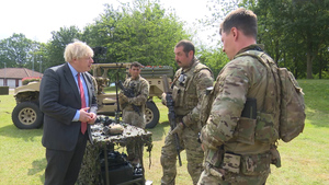 Armed Forces Week: Boris Johnson Visits 4 Rifles Soldiers