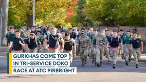 Brigade of Gurkhas soldiers scoop top honours in Doko race at Pirbright