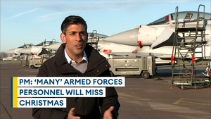 Prime Minister confirms 'many' military personnel will miss Christmas as they cover public service strikes