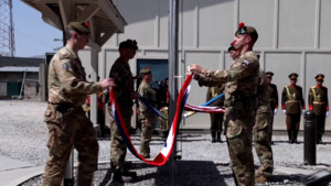 Afghanistan: 3 SCOTS Take Part In Flag-Lowering Ceremony