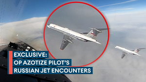 RAF pilot describes what it's like intercepting Russian aircraft on Nato air policing mission